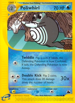 Poliwhirl Pokémon card, number 88