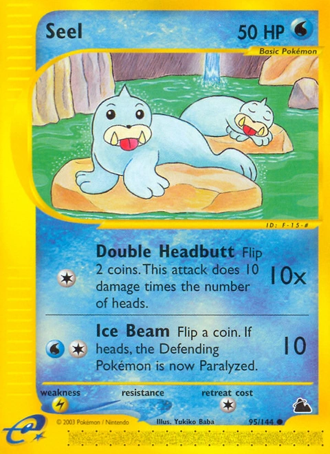 Seel Pokémon card from Skyridge, number 95 (Standard print)