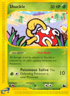Shuckle Pokémon card, number 96
