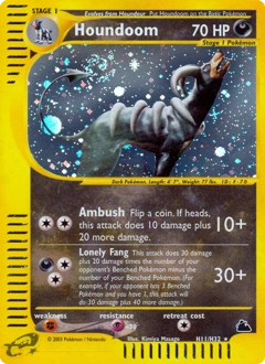 Houndoom Pokémon card, number H11
