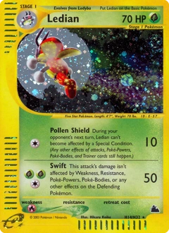 Ledian Pokémon card, number H14