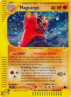 Magcargo Pokémon card, number H17