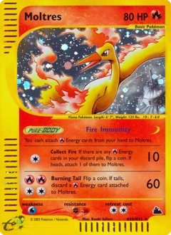 Moltres Pokémon card, number H20