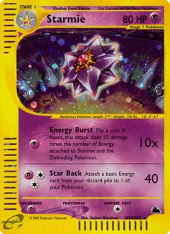 Starmie Pokémon card, number H28