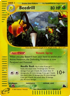 Beedrill Pokémon card, number H4