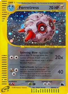 Forretress Pokémon card, number H8