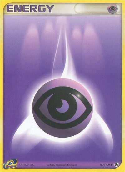 Psychic Energy Pokémon card from Ruby & Sapphire, number 107 (Standard print)