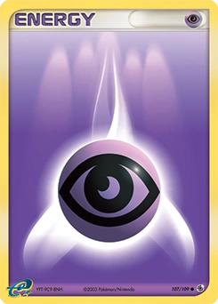 Psychic Energy Pokémon card, number 107