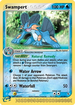 Swampert Pokémon card, number 23