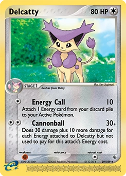 Delcatty Pokémon card, number 29
