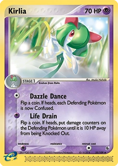 Kirlia Pokémon card, number 35