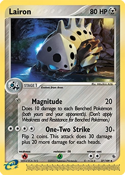 Lairon Pokémon card, number 37