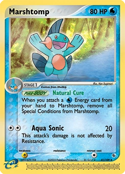 Marshtomp Pokémon card, number 41