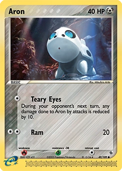 Aron Pokémon card, number 49