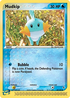 Mudkip Pokémon card, number 59
