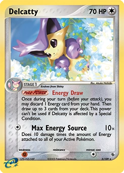 Delcatty Pokémon card, number 5