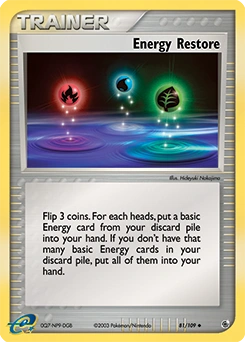 Energy Restore Pokémon card, number 81