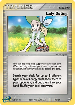 Lady Outing Pokémon card, number 83