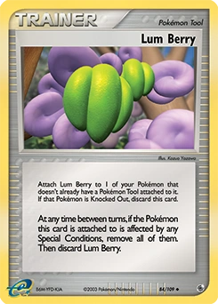 Lum Berry Pokémon card, number 84