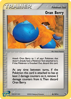 Oran Berry Pokémon card, number 85