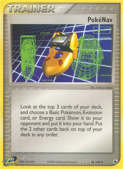 PokéNav Pokémon card from Ruby & Sapphire, number 88 (Standard print)