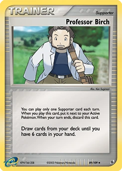 Professor Birch Pokémon card, number 89