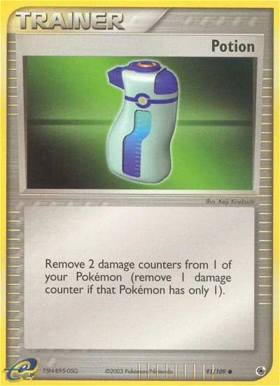 Potion Pokémon card from Ruby & Sapphire, number 91 (Standard print)