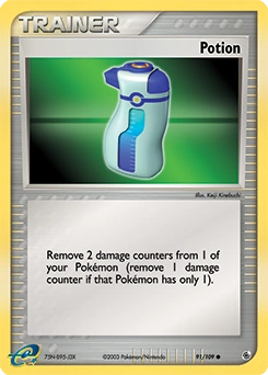Potion Pokémon card, number 91