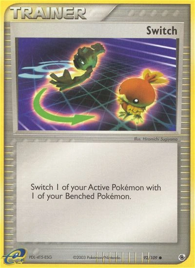 Switch Pokémon card from Ruby & Sapphire, number 92 (Standard print)