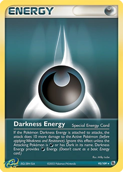 Darkness Energy Pokémon card, number 93