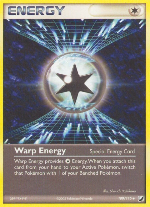 Warp Energy Pokémon card from Unseen Forces, number 100 (Standard print)