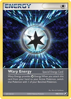 Warp Energy Pokémon card, number 100