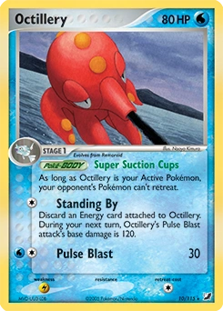 Octillery Pokémon card, number 10