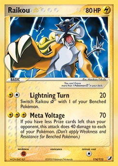 Raikou ★ Pokémon card, number 114