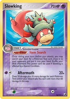 Slowking Pokémon card, number 14