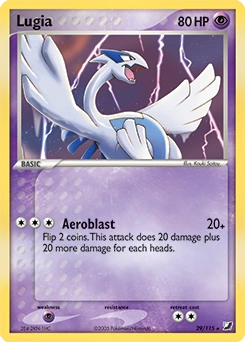 Lugia Pokémon card, number 29