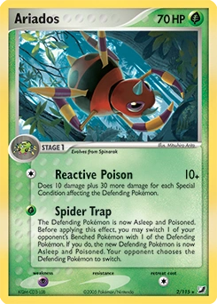 Ariados Pokémon card, number 2