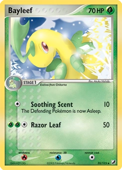 Bayleef Pokémon card, number 35