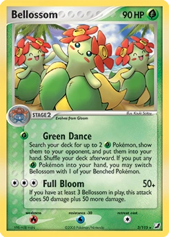 Bellossom Pokémon card, number 3