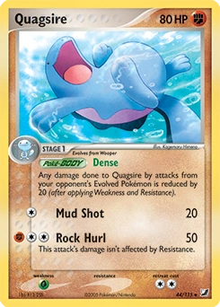 Quagsire Pokémon card, number 44