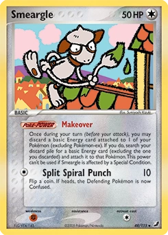 Smeargle Pokémon card, number 48