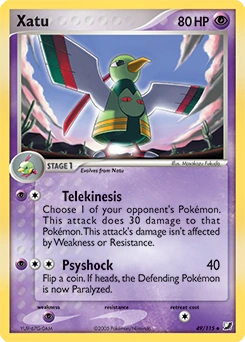 Xatu Pokémon card, number 49