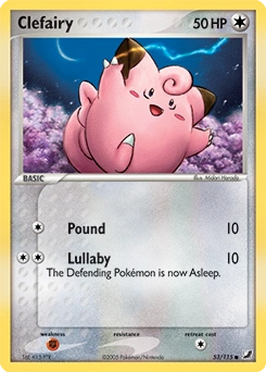 Clefairy Pokémon card, number 53