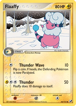 Flaaffy Pokémon card, number 56