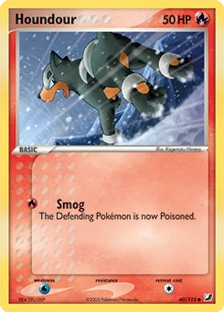 Houndour Pokémon card, number 60