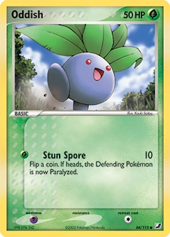 Oddish Pokémon card, number 64