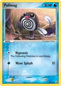 Poliwag Pokémon card, number 67