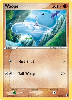 Wooper Pokémon card, number 79