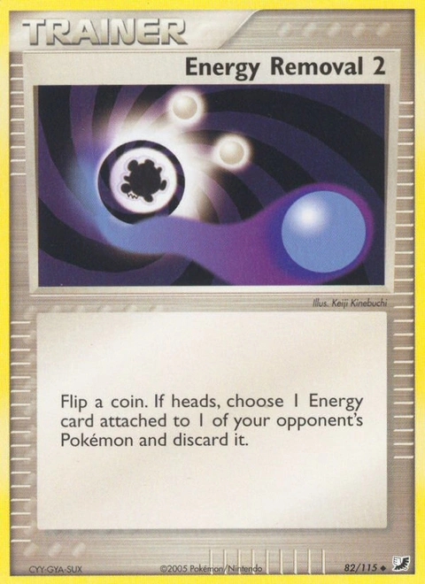 Energy Removal 2 Pokémon card from Unseen Forces, number 82 (Standard print)