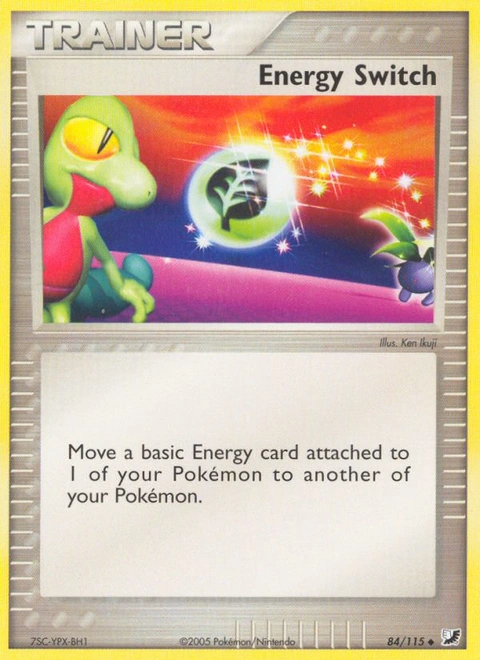 Energy Switch Pokémon card from Unseen Forces, number 84 (Standard print)